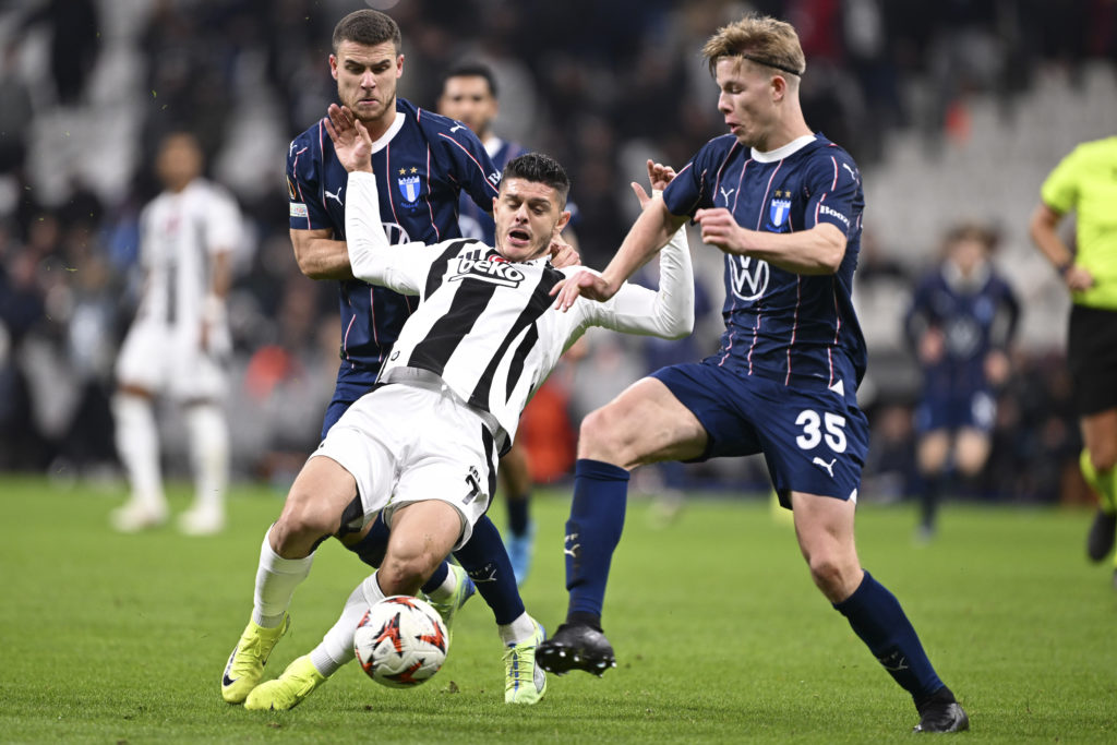 Nils Zatterstrom during Besiktas v Malmo - UEFA Europa League