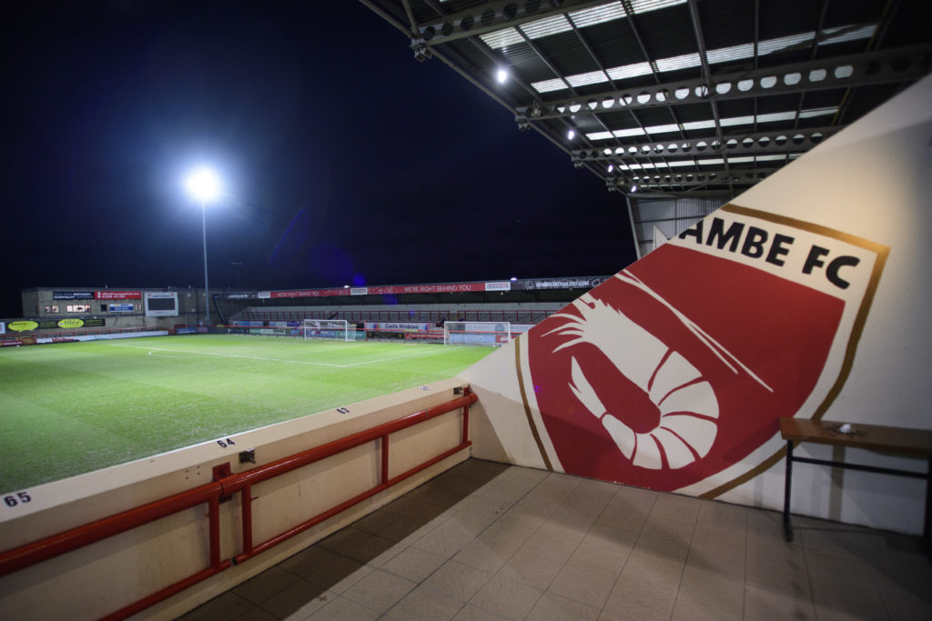 A general view of Morecambe's Mazuma Mobile Stadium