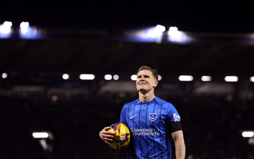 Matt Ritchie playing for Portsmouth against Stoke City