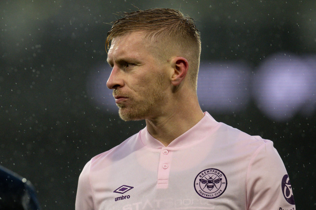 Ben Mee of Brentford looks on during the Premier League match between Crystal Palace FC and Brentford FC