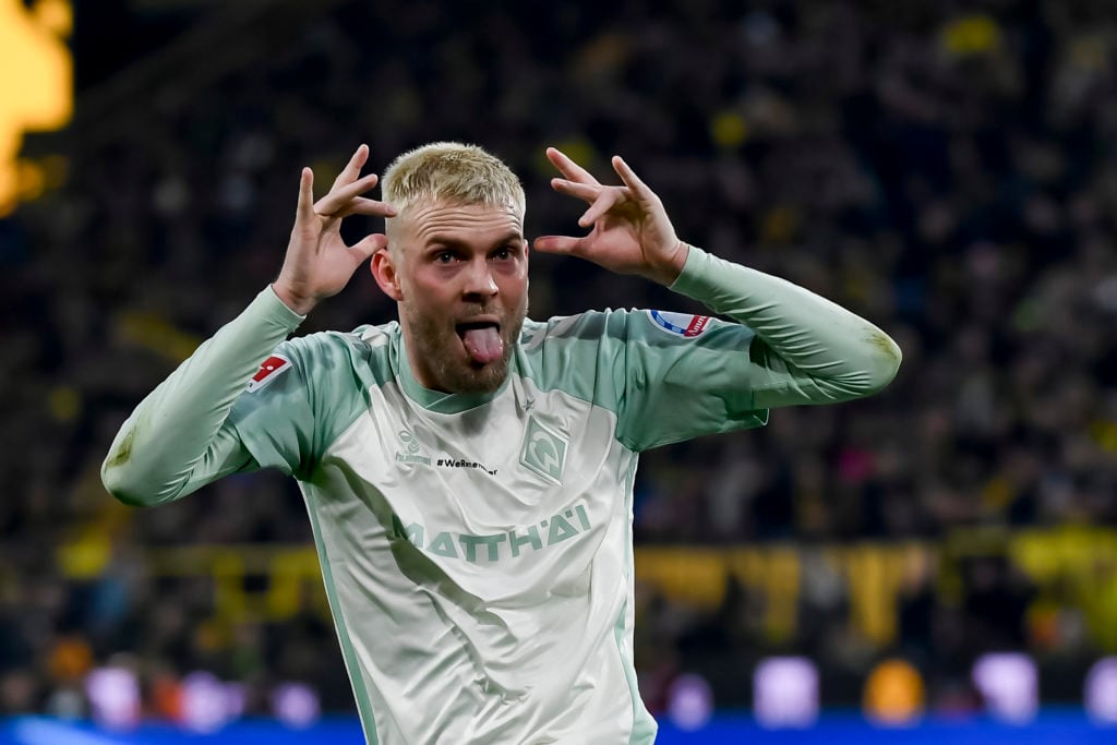 Marvin Ducksch celebrates during Borussia Dortmund v SV Werder Bremen - Bundesliga