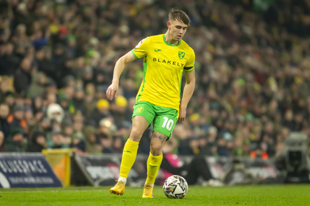 Matej Jurasek of Norwich City against Preston North End