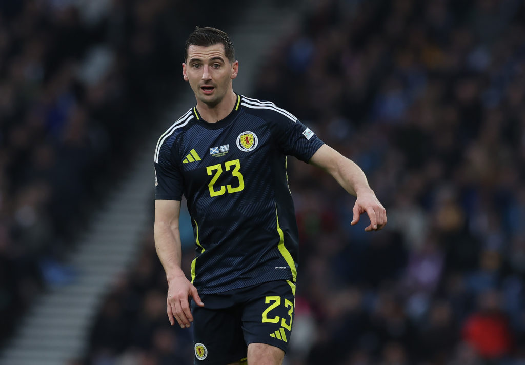 Kenny McLean of Scotland is seen during the UEFA Nations League 2024/25 League A/B Play-offs Second Leg match between Scotland and Greece