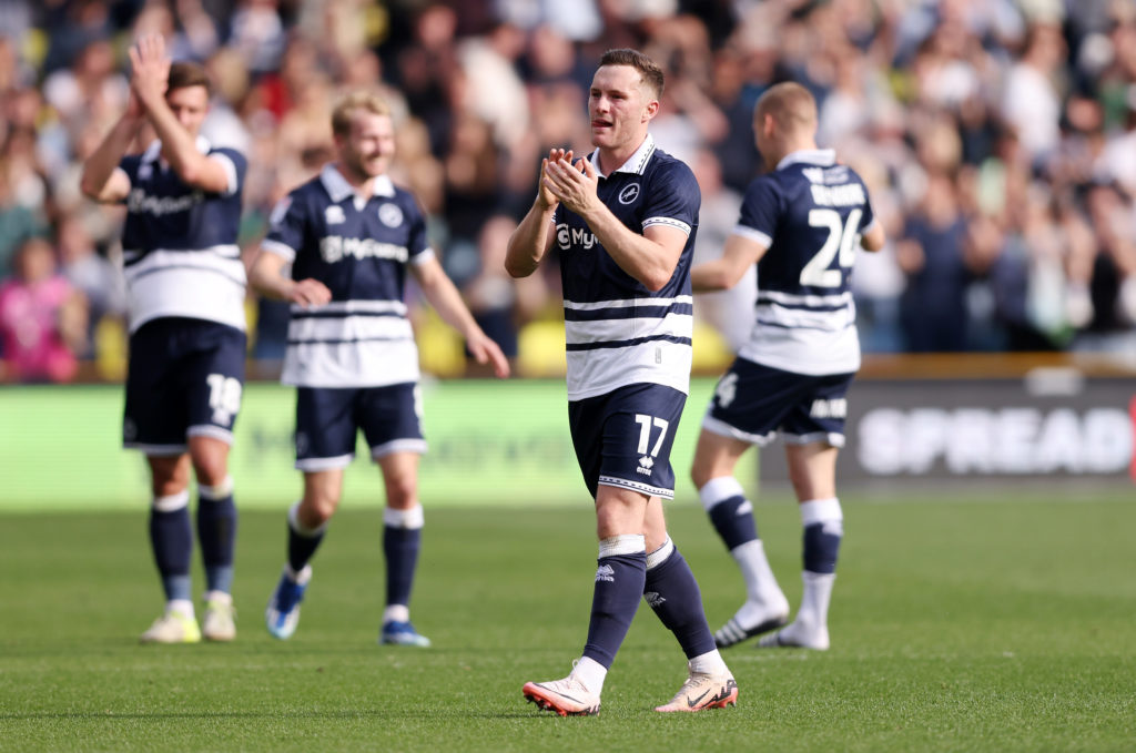 Macaulay Langstaff of Millwall celebrates