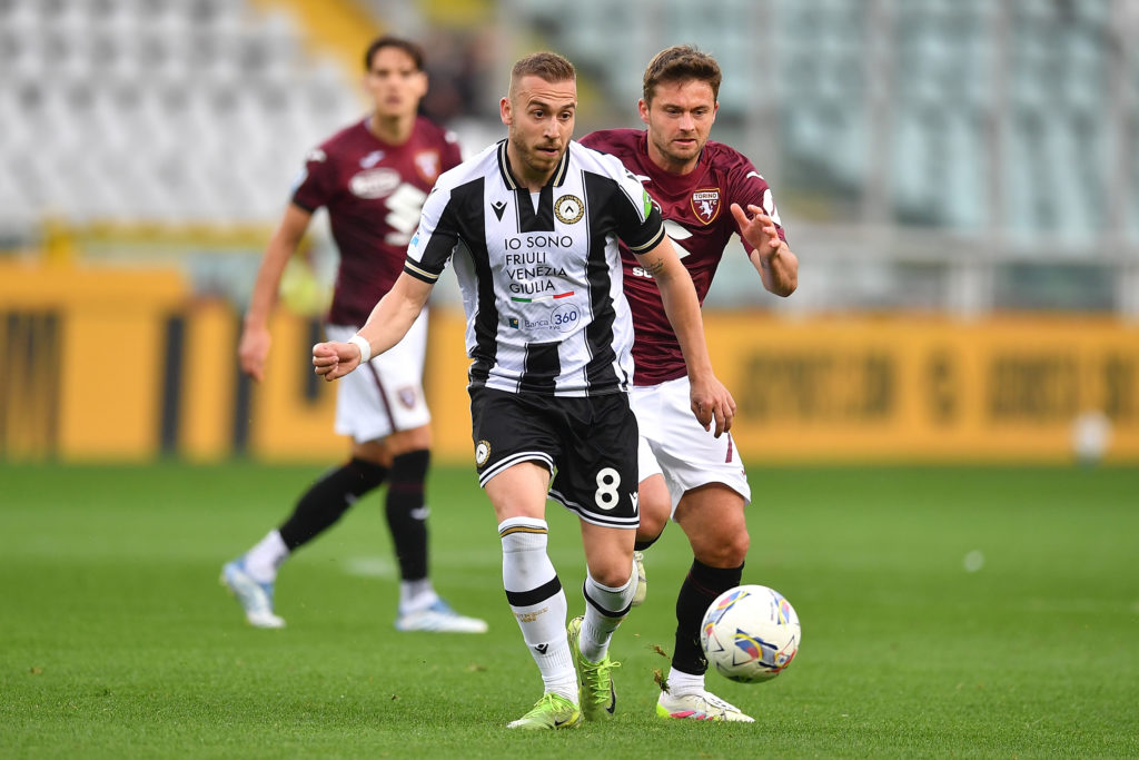 Sandi Lovric playing for Udinese against Torino