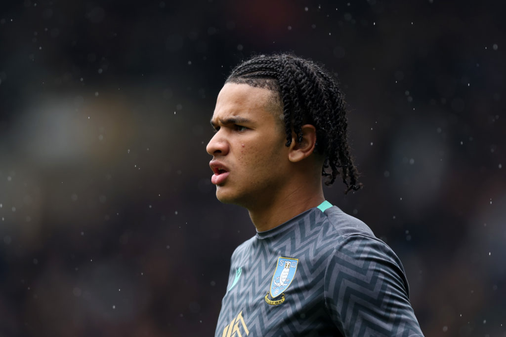 Pierce Charles of Sheffield Wednesday looks on during the Sky Bet Championship match between Sheffield Wednesday FC and Middlesbrough FC