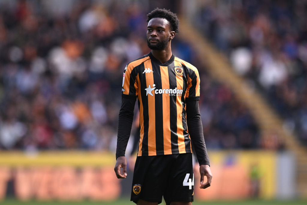 Abu Kamara of Hull City looks on