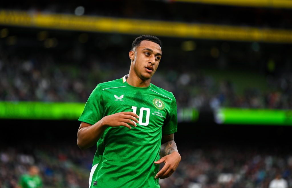 Adam Idah of Republic of Ireland during the international friendly match between Republic of Ireland and Senegal