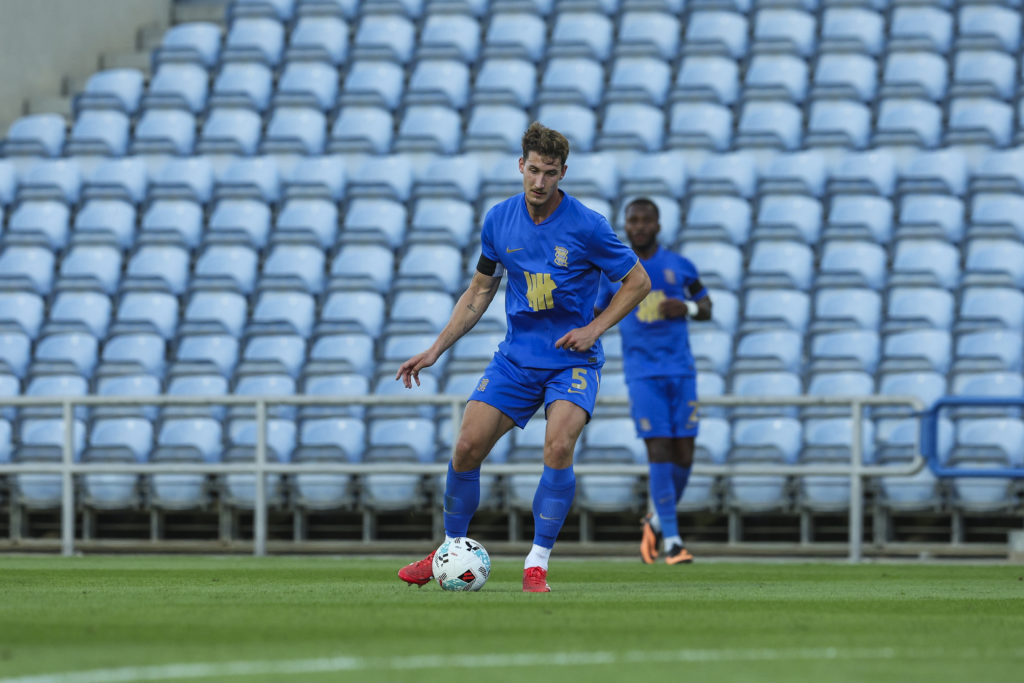Phil Neumann of Birmingham City in action during the pre-season friendly match vs Sevilla