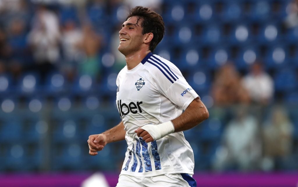 Ipswich Town target Ivan Azon during Como v Lille - Pre-Season Friendly