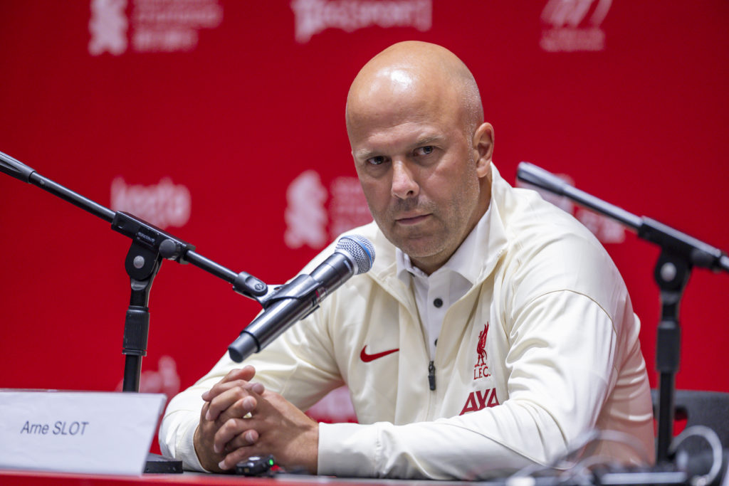 Liverpool FC manager Arne Slot in press conference before facing AC Milan in a Pre-Season Friendly