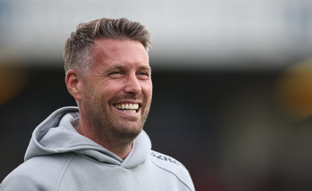 Middlesbrough Head Coach Rob Edwards is present during the pre-season friendly match between Hartlepool United and Middlesbrough
