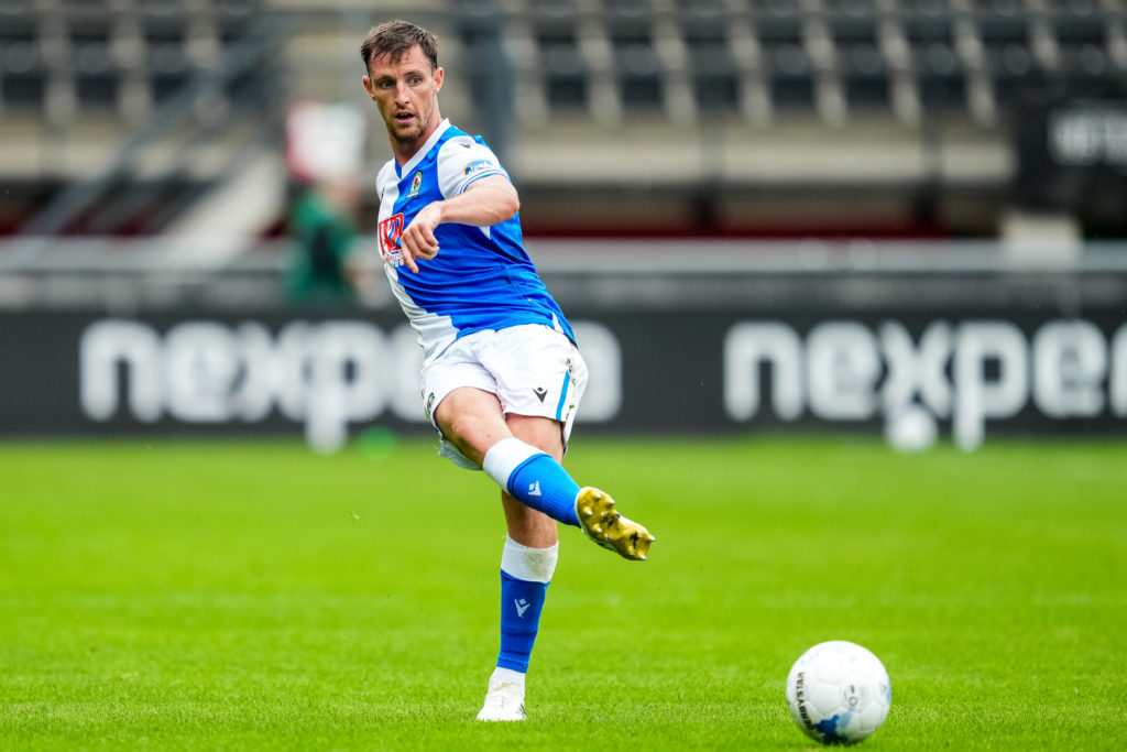 Dominic Hyam of Blackburn Rovers passes the ball during the Pre-Season Friendly between N.E.C. Nijmegen and Blackburn Rovers
