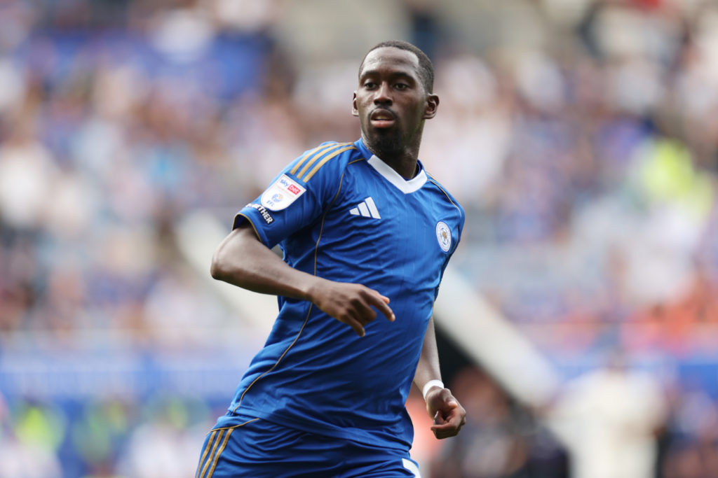 Boubakary Soumare of Leicester City in action during the pre-season friendly match between Leicester City and ACF Fiorentina