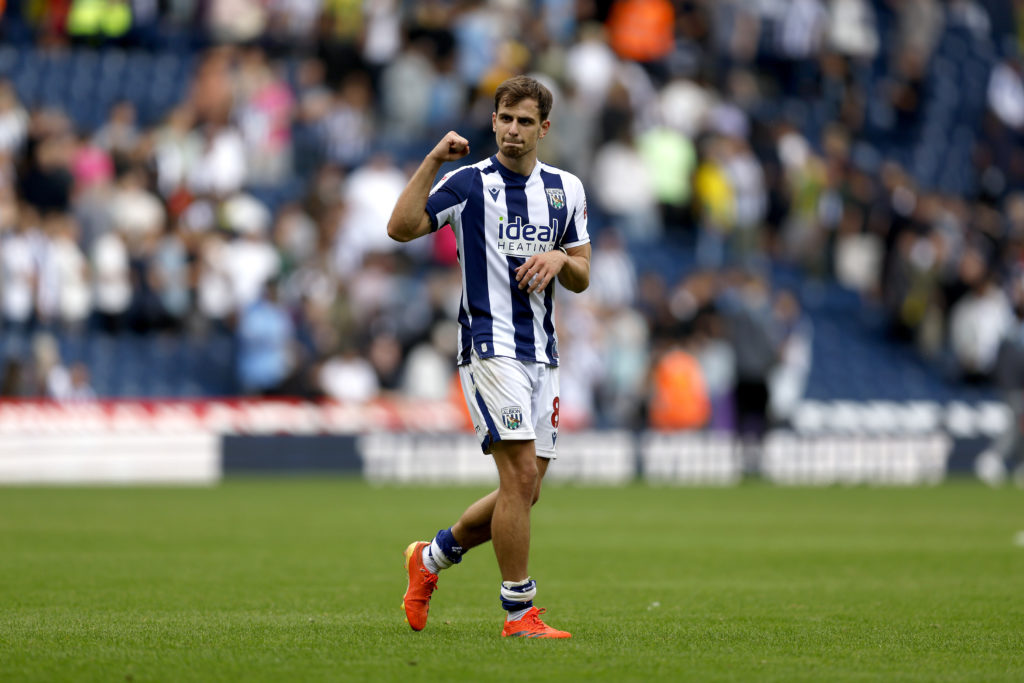 Jayson Molumby of West Brom after their win over Blackburn Rovers