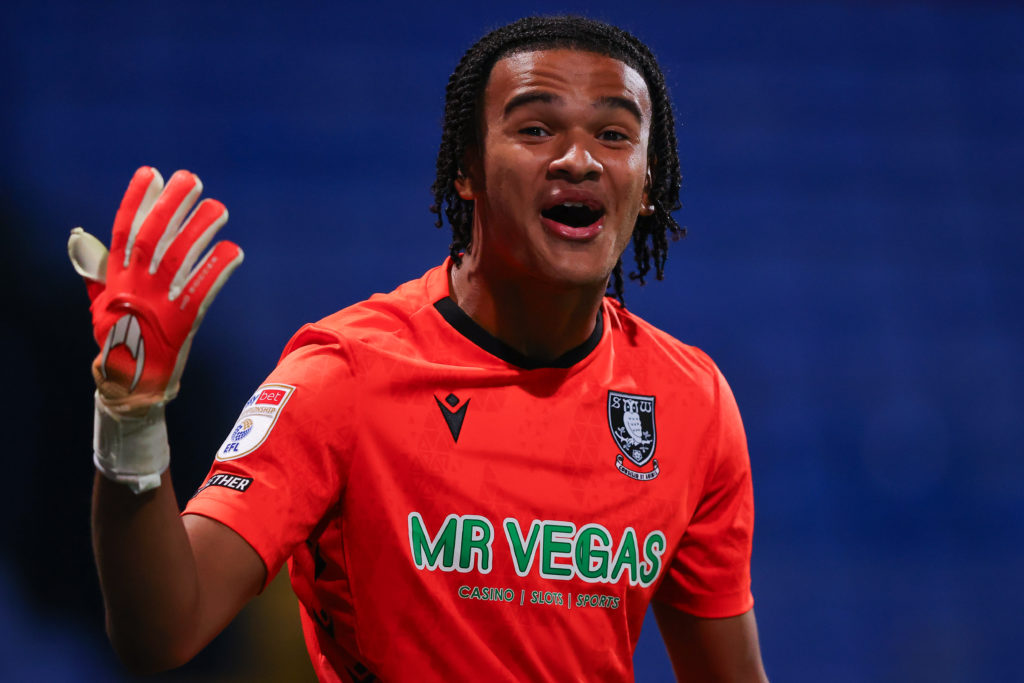 Pierce Charles of Sheffield Wednesday celebrates