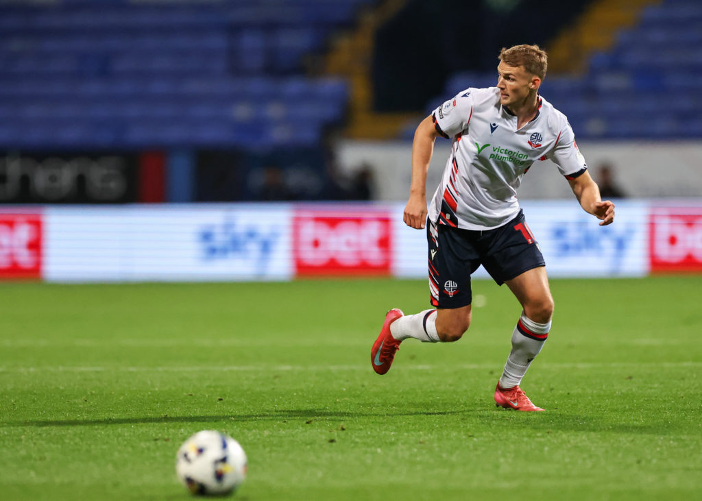 Bolton Wanderers' Sam Dalby in action