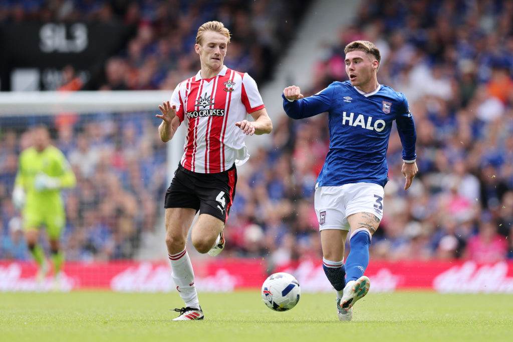 Leif Davis against Southampton