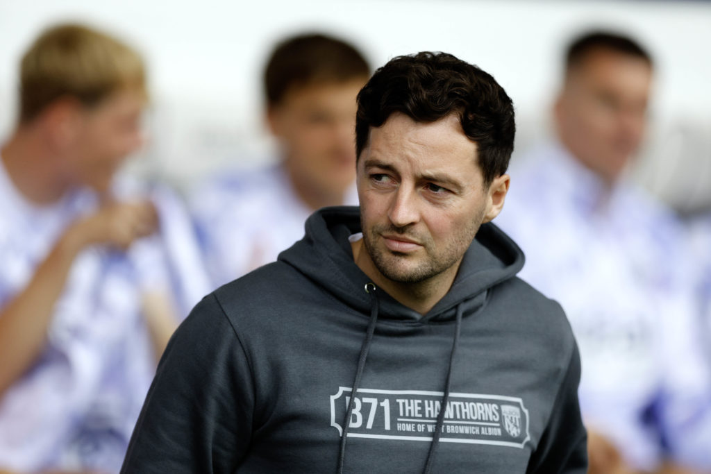 Ryan Mason watches on during West Brom vs Portsmouth