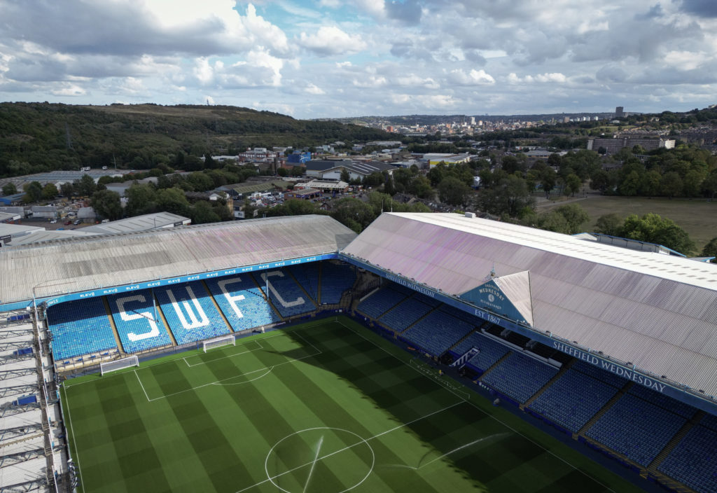 An aerial view of Hillsborough Stadium