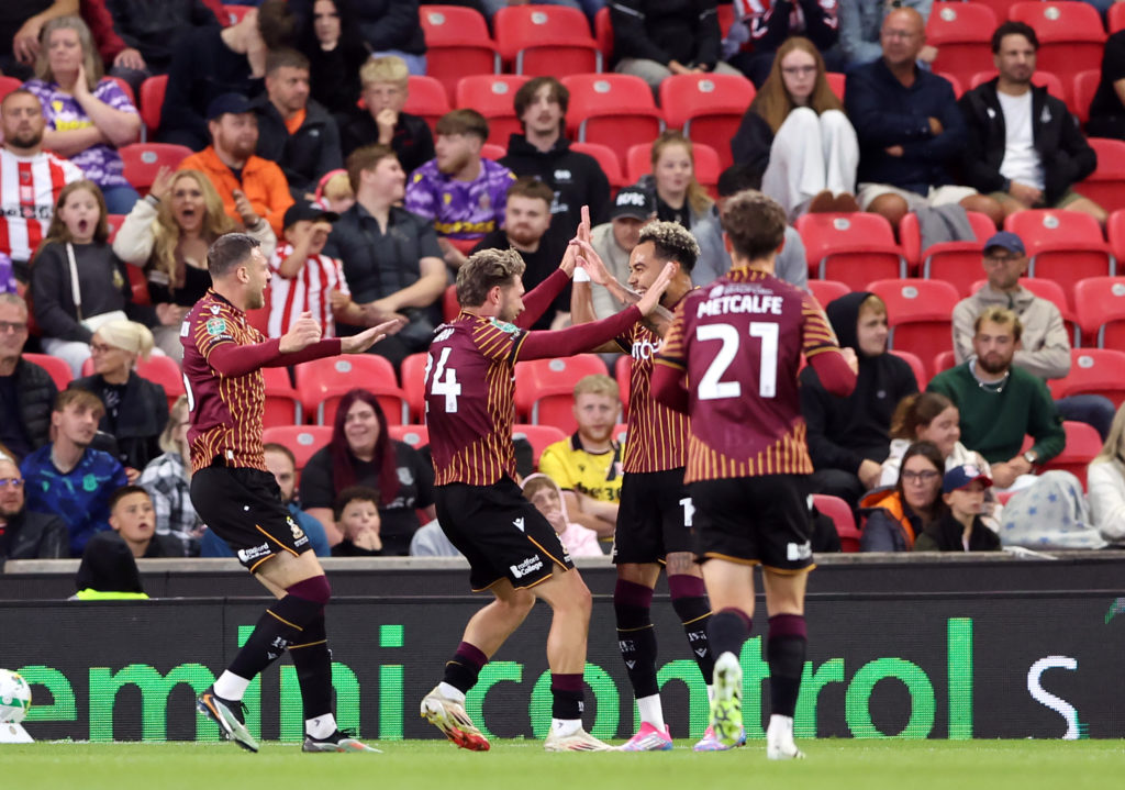 Bradford City score against Stoke City