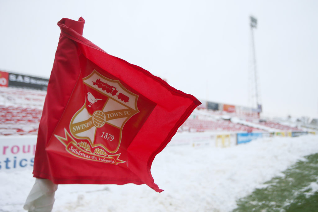Swindon Town Crest on corner Flag