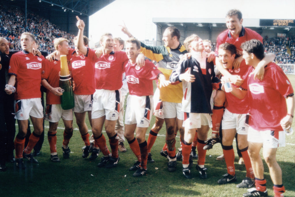 Middlesbrough FC after winning the Championship in 1995