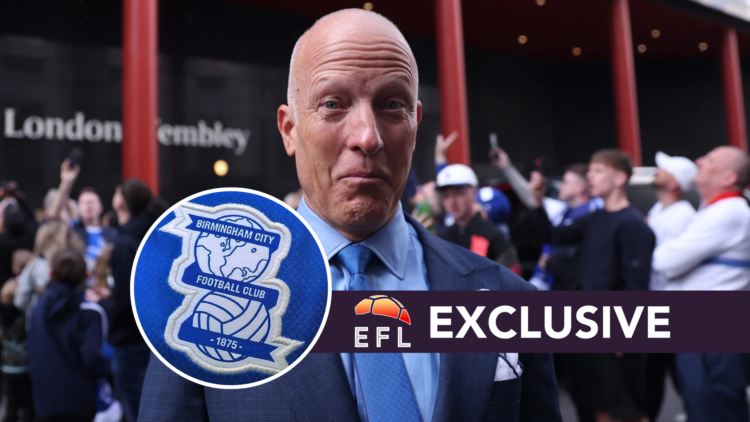 Tom Wagner, Chairman of Birmingham City prior to the Vertu EFL Trophy Final match between Birmingham City and Peterborough United. A detailed view ...
