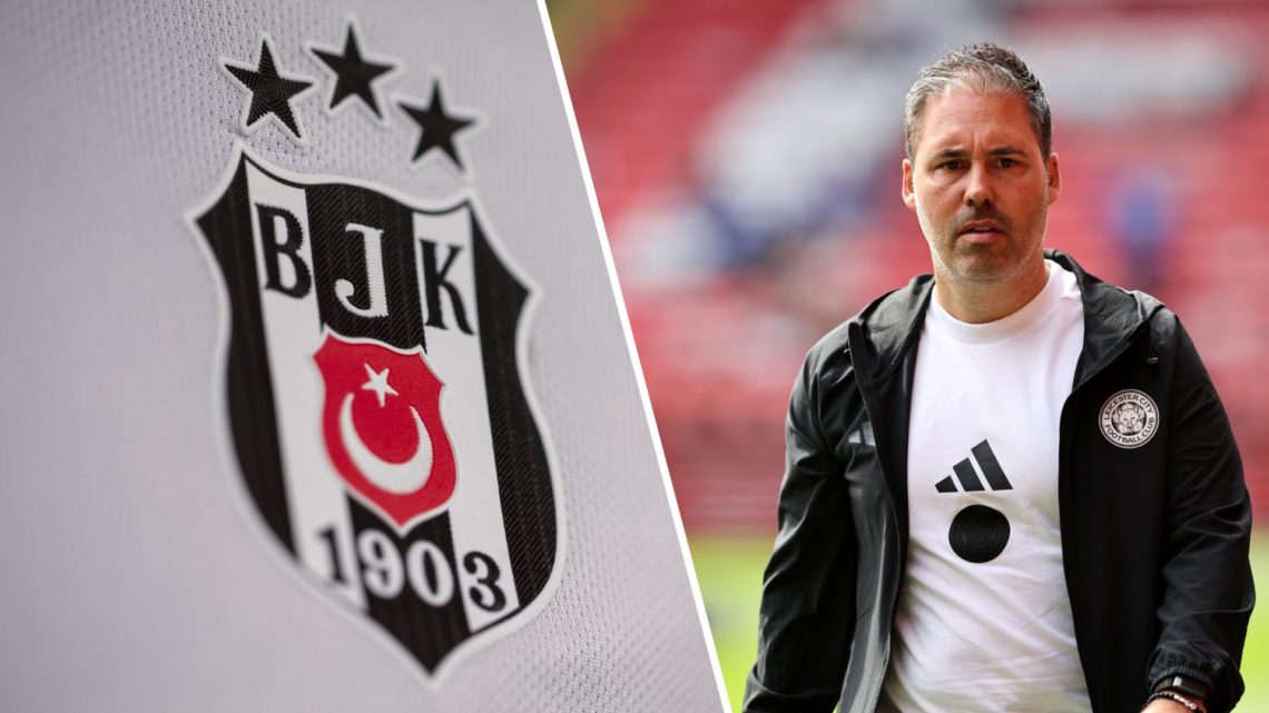 The Besiktas club badge features on a shirt, Marti Cifuentes arrives at the Valley with the Leicester City squad