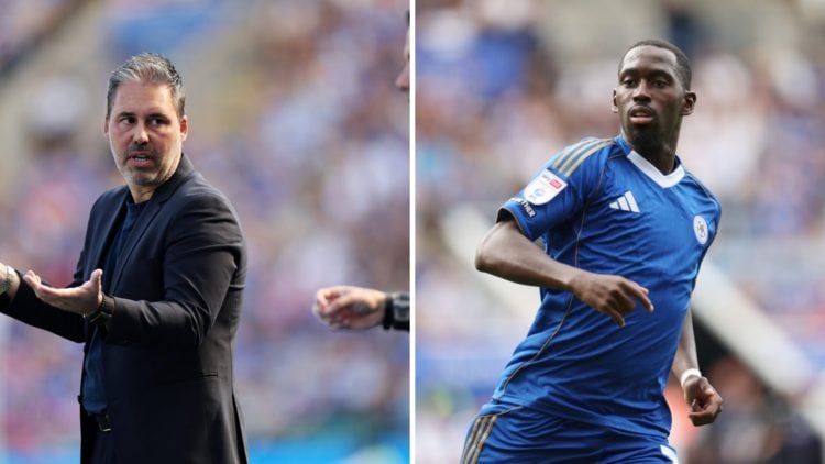 Marti Cifuentes reacts to a decision during Leicester City vs Sheffield Wednesday, Boubakary Soumare in action during the pre-season friendly match...