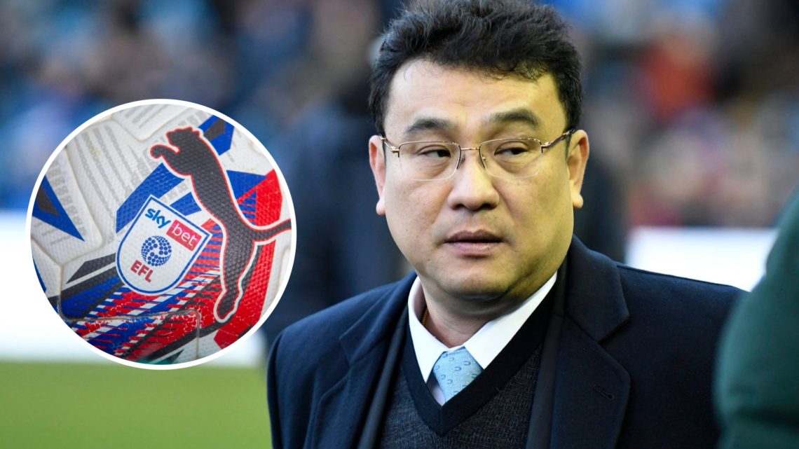 Sheffield Wednesday chairman Dejphon Chansiri. Inset, EFL logo on a football.