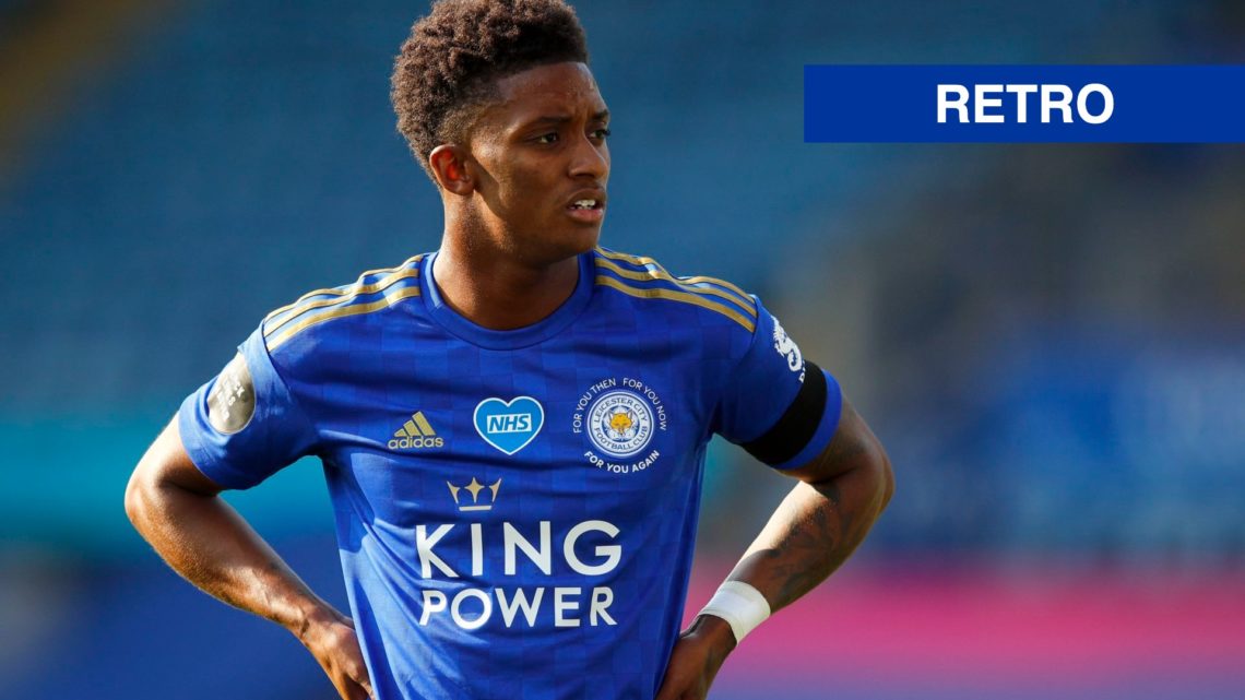 Demarai Gray of Leicester City looks on during the Premier League match between Leicester City and Brighton & Hove Albion