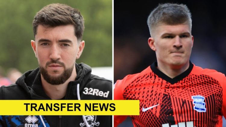 Split image of Finn Azaz (L) and former Birmingham City star Jordan James (R)