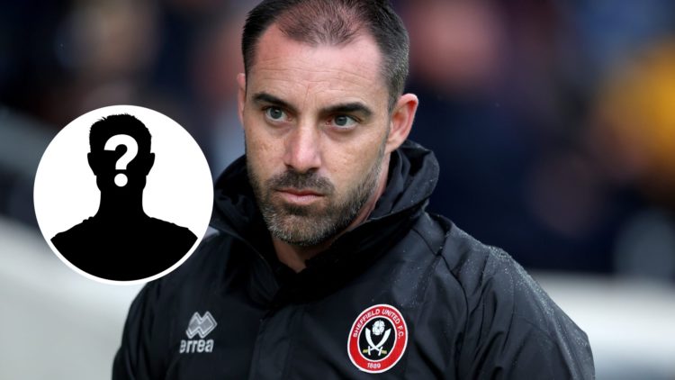 Sheffield United FC manager Ruben Selles during a pre-season friendly, and inset, a mystery player.