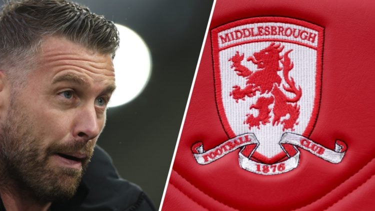Rob Edwards during the Sky Bet Championship match between Luton Town FC and Hull City AFC. Middlesbrough logo on the seats in the dugout during the...