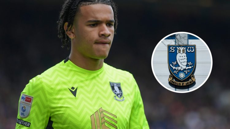 Pierce Charles of Sheffield Wednesday plays during the Sky Bet Championship match between Sheffield Wednesday and Portsmouth. Inset, Sheffield Wedn...