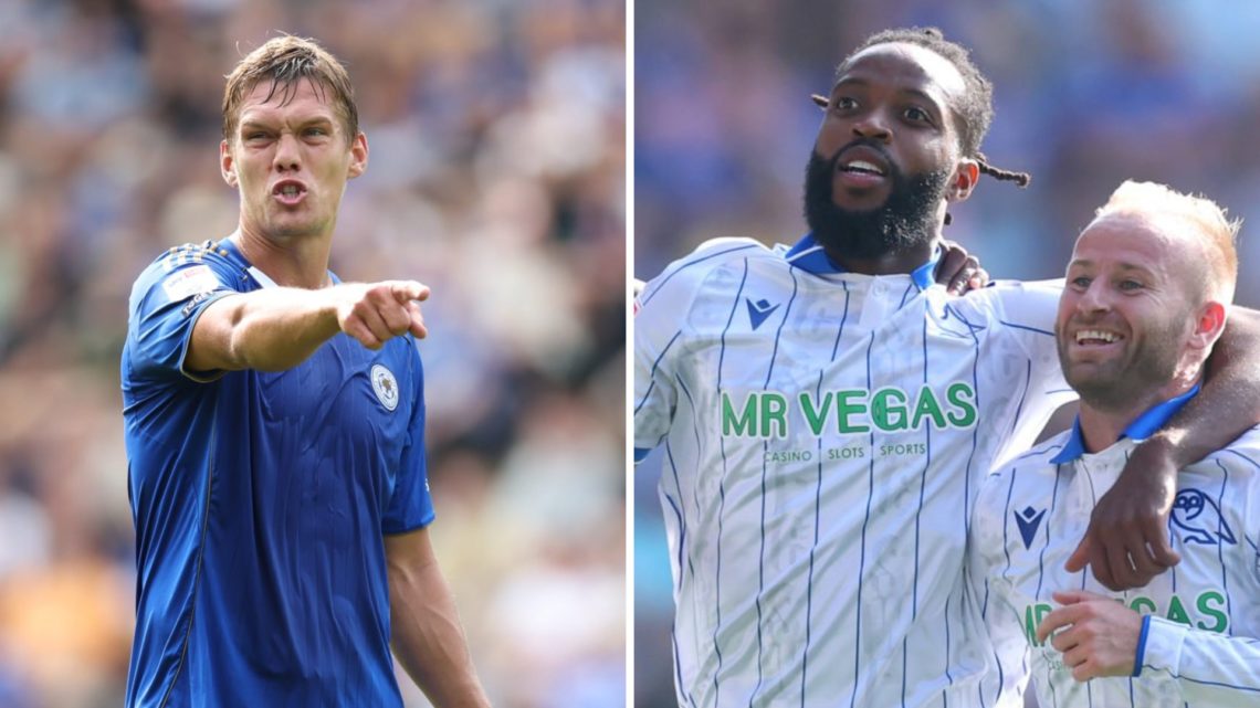 Split image of Leicester's Jannick Vestergaard and Sheffield Wednesday duo Nathaniel Chalobah and Barry Bannan