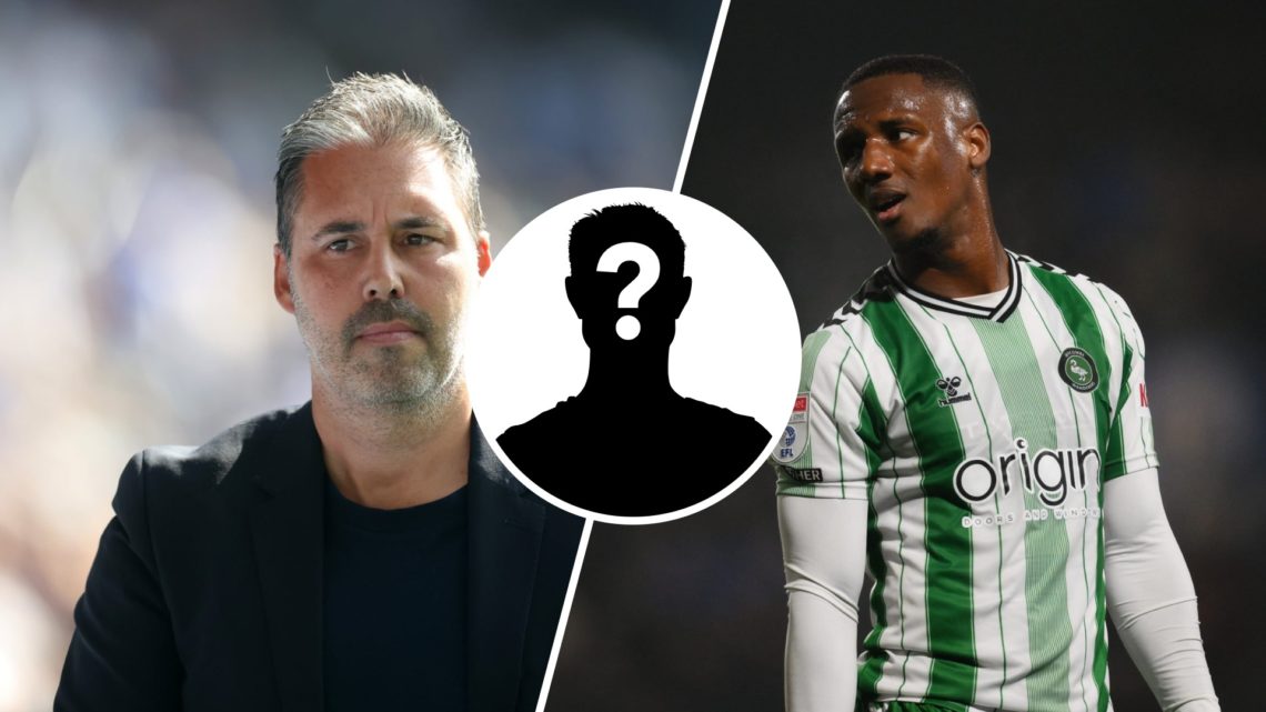 Marti Cifuentes in the dugout for Leicester City vs Sheffield Wednesday, inset of a mystery man, Richard Kone in action during Stockport County vs ...