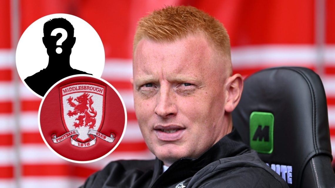 Southampton FC manager Will Still in the dugout before game against Wrexham AFC. Inset, a mystery player and the Middlesbrough FC badge.