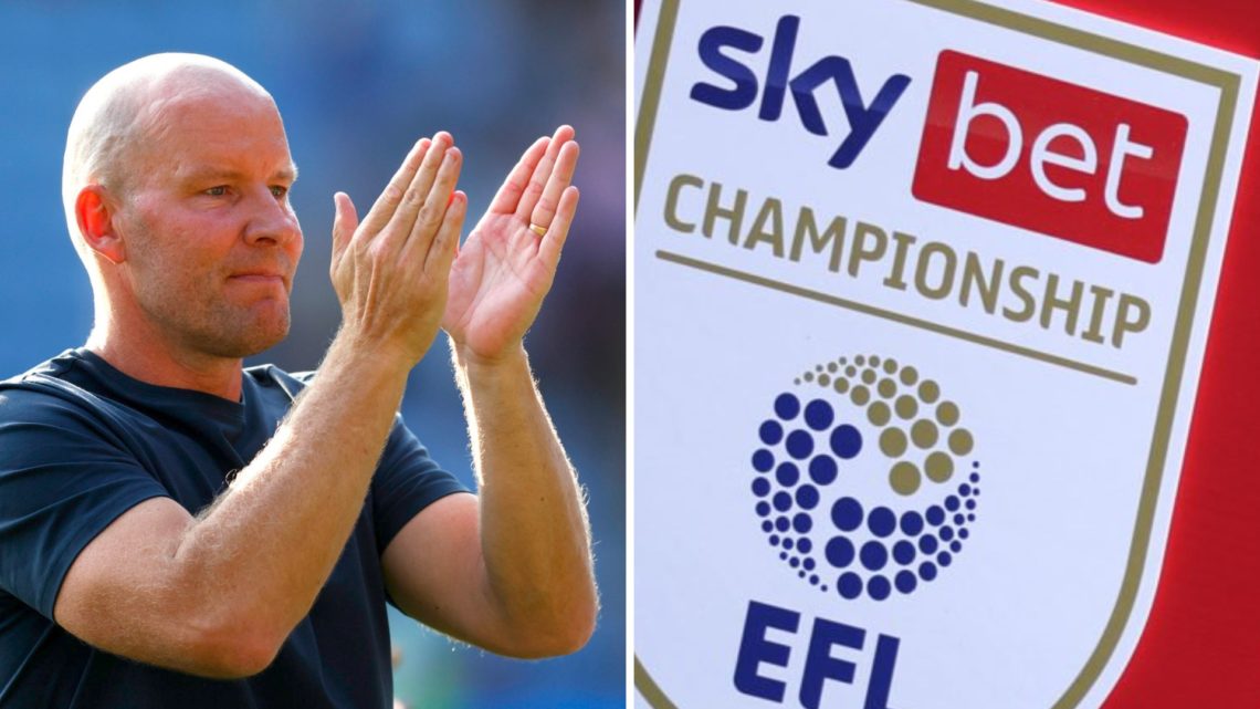 Split image of Sheffield Wednesday manager Henrik Pedersen (L) and EFL Championship logo (R)