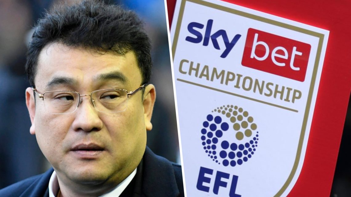 Split image of Sheffield Wednesday owner Dejphon Chansiri (L) and Championship logo (R)