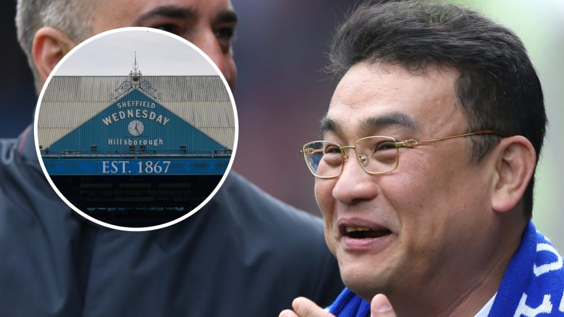 Sheffield Wednesday Chairman Dejphon Chansiri speaks. Inset: A general view of Hillsborough Stadium