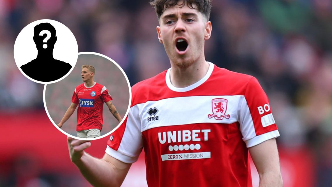 Middlesbrough's Hayden Hackney with Pelle Mattsson and mystery graphic inset.