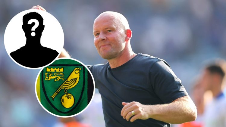 Henrik Pedersen, Manager of Sheffield Wednesday, acknowledges the fans. Inset, Norwich City badge. Inset, Mystery Player