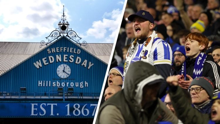 General Views Of Hillsborough. Sheffield Wednesday fans.