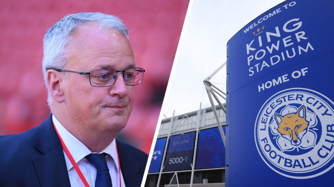 Jon Rudkin, Director of Football at Leicester City (left), A general view of King Power Stadium (right)