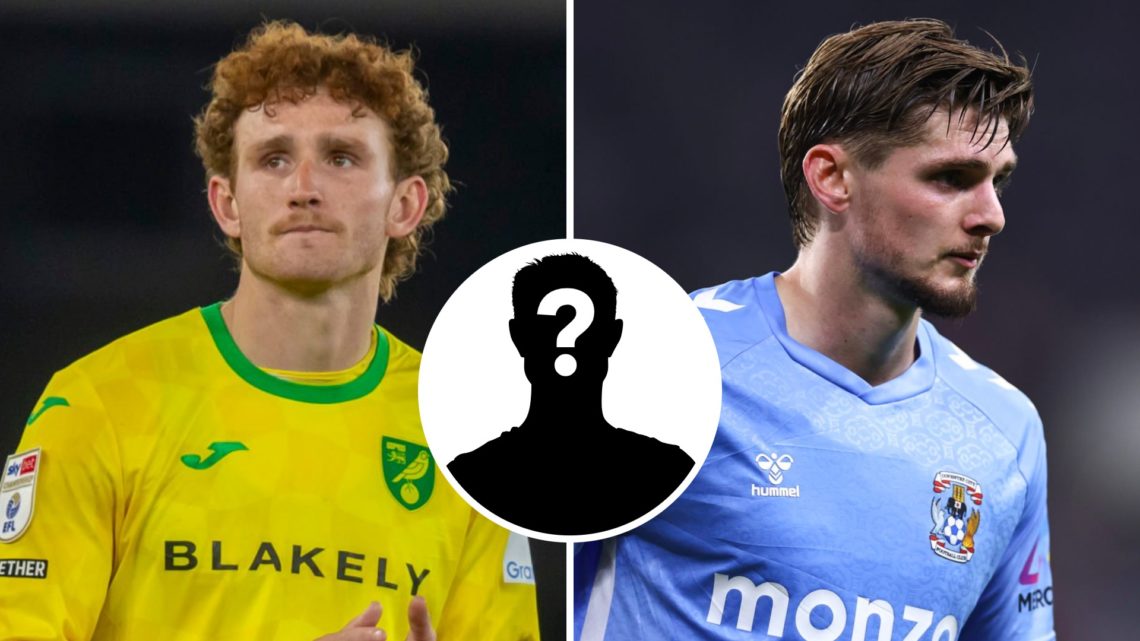 Split image of Norwich City's Josh Sargent and Coventry City's Jack Rudoni.