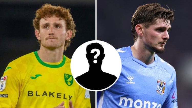 Split image of Norwich City's Josh Sargent and Coventry City's Jack Rudoni.