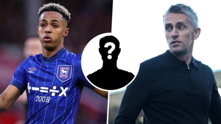 Ipswich Town FC manager Kieran McKenna reacts during a Championship game. Omari Hutchinson in action for Ipswich Town FC in the Premier League. Ove...