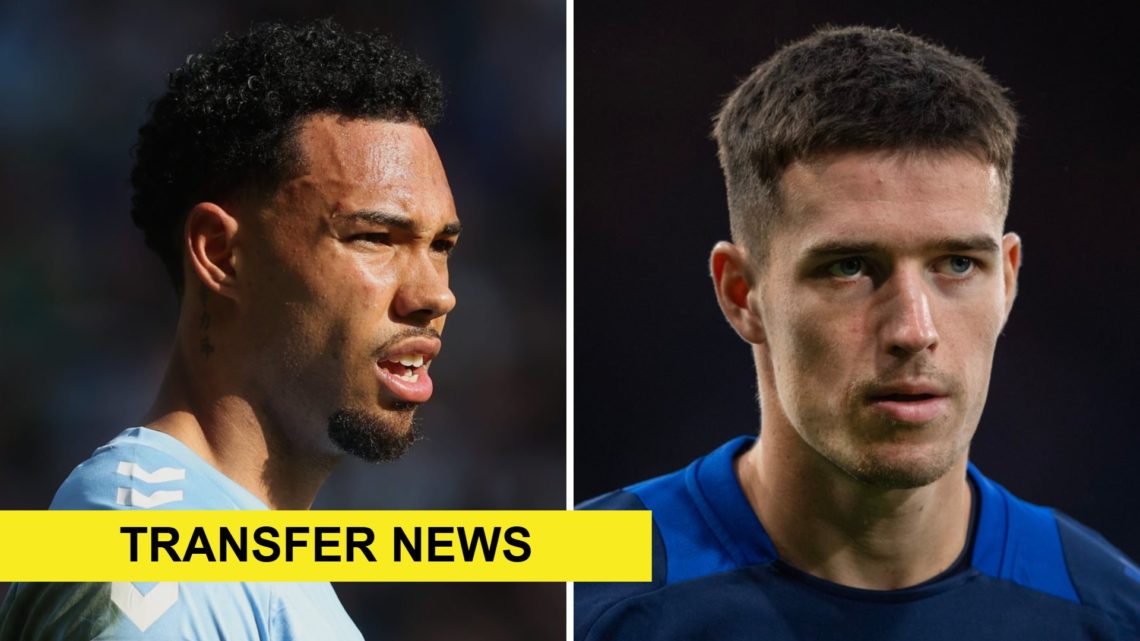 Split image of Coventry City's Milan van Ewijk (L) and Scottish star Max Johnston (R)